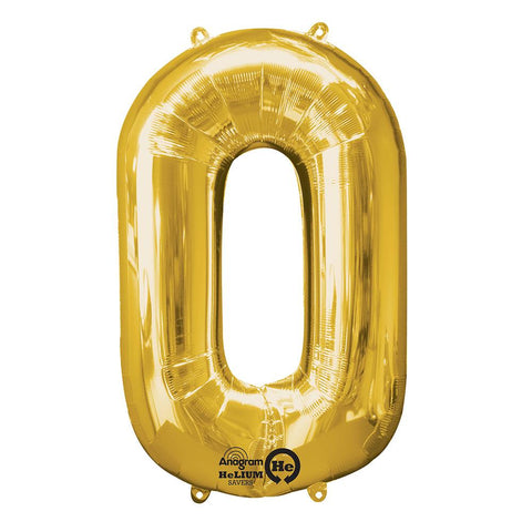 Gold Number Balloon, 34 Inches