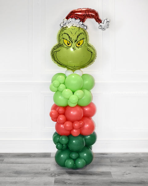 Grinch Christmas Balloon Column Columns