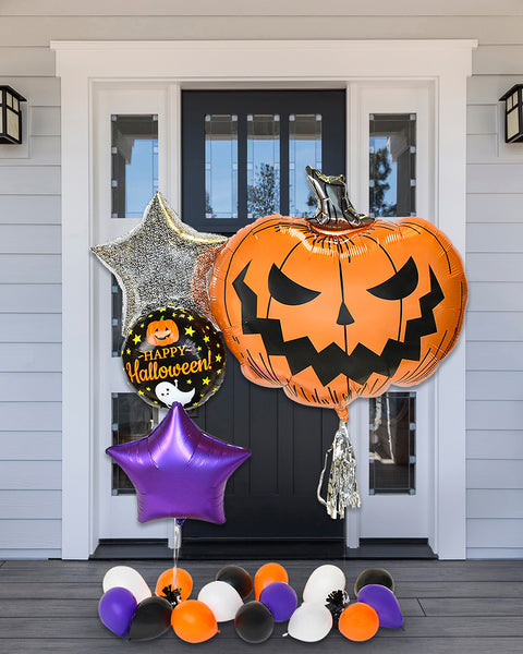 Paquet de ballons citrouilles Joyeux Halloween