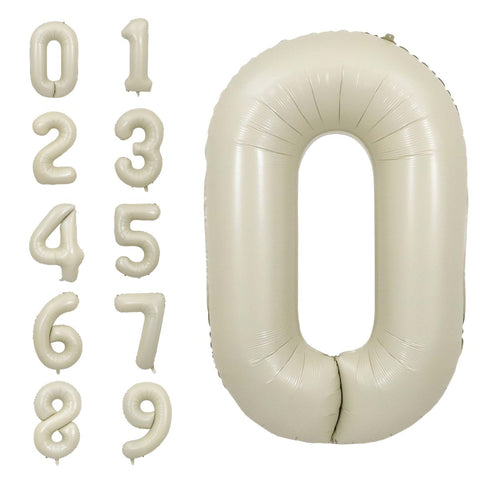 Ivory Number Balloon, 34 Inches from Balloon Expert