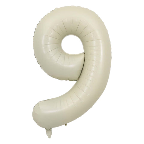 Ivory Number Balloon, 34 Inches