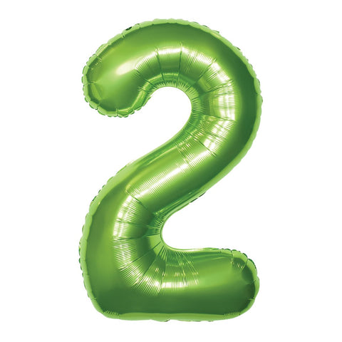 Ballon chiffre vert de 34 po