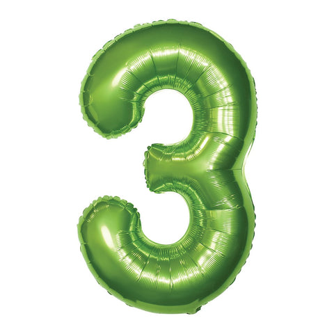 Ballon chiffre vert de 34 po