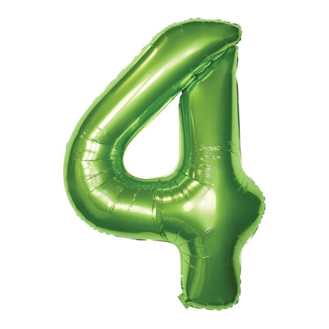 Ballon chiffre vert de 34 po