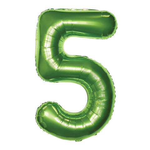Ballon chiffre vert de 34 po