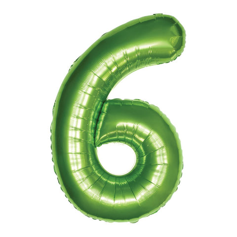 Ballon chiffre vert de 34 po