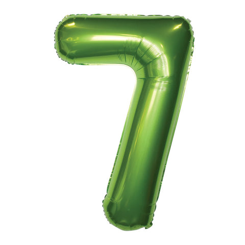 Ballon chiffre vert de 34 po