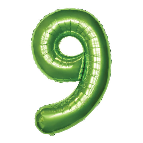 Ballon chiffre vert de 34 po