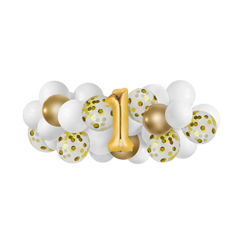 Number Confetti Balloon Garland - 5 ft