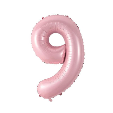 Pastel Pink Number Balloon, 34 Inches