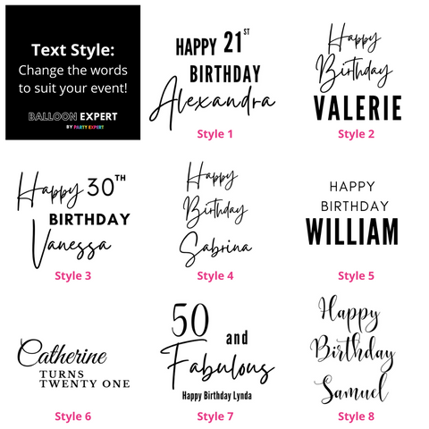 Forfait Ballon Anniversaire VIP
