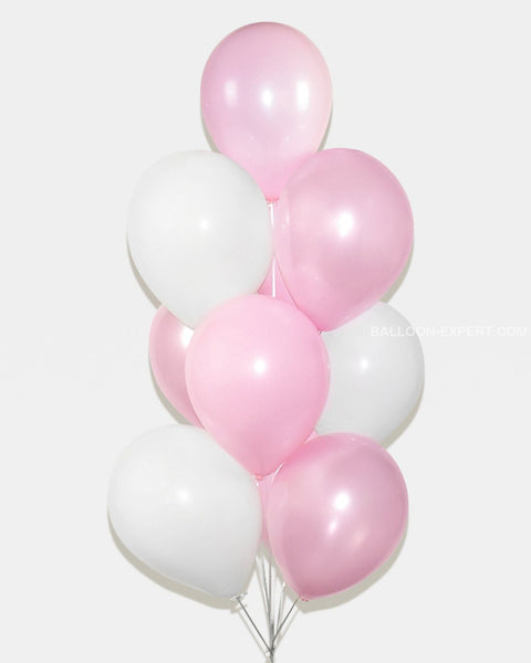 Pink And White Balloon Bouquet