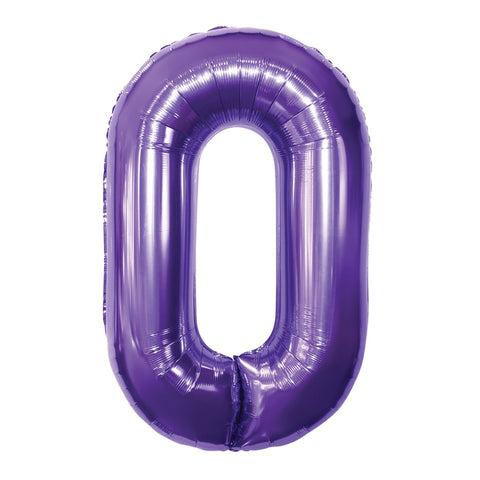 Purple Number Balloon, 34 Inches