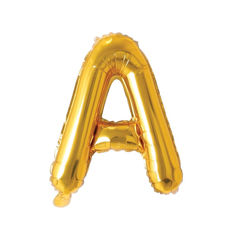 Buy Balloons Gold Letter A Foil Balloon, 16 Inches sold at Balloon Expert