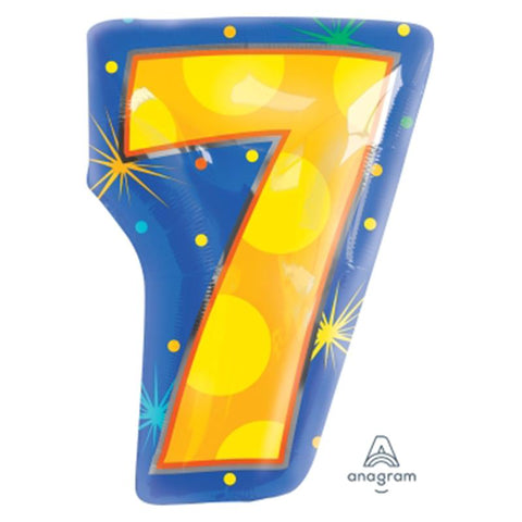 Buy Balloons Number 7 Junior Shape Foil Balloon sold at Balloon Expert