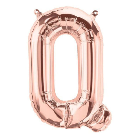Buy Balloons Rose Gold Letter Q Foil Balloon, 16 Inches sold at Balloon Expert