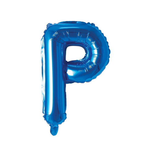 Buy Balloons Blue Letter P Foil Balloon, 16 Inches sold at Balloon Expert
