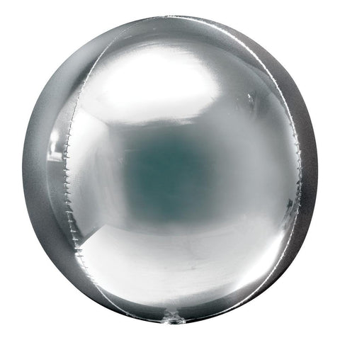 Buy Balloons Silver Orbz Balloon, 16 Inches sold at Balloon Expert