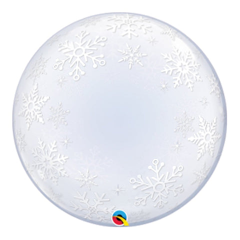 Buy Balloons Frosty Snowflakes Bubble Balloon sold at Balloon Expert