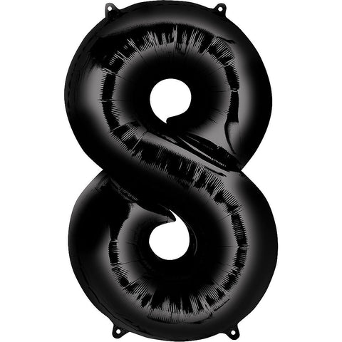 Ballon chiffre noir de 34 pouces