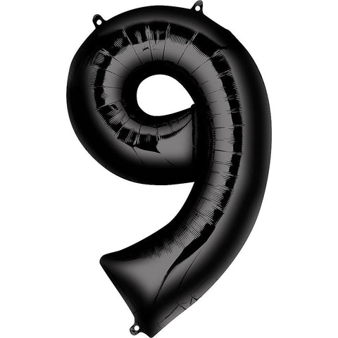 Ballon chiffre noir de 34 pouces