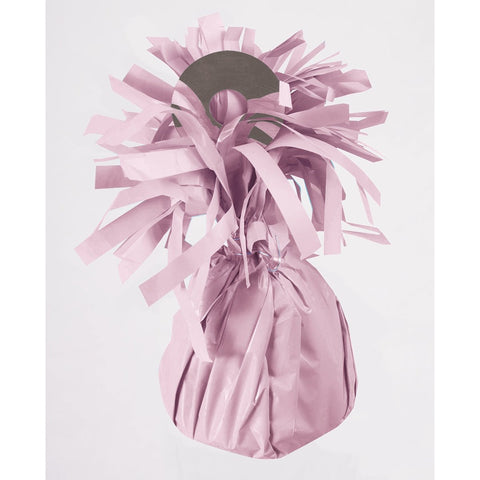 small pink foil balloon weight to hold balloon bouquets