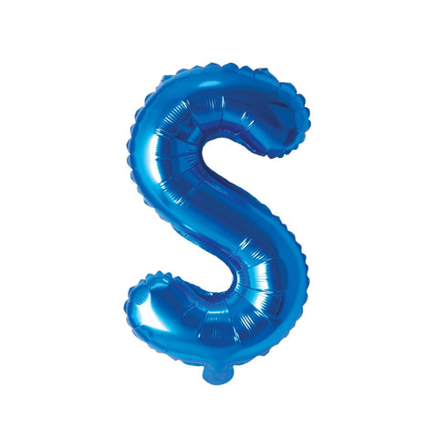 Buy Balloons Blue Letter S Foil Balloon, 16 Inches sold at Balloon Expert