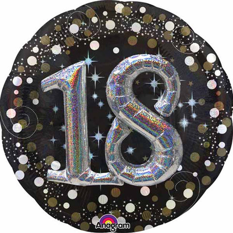 Buy Balloons 18th Sparkling Birthday Supershape Balloon sold at Balloon Expert
