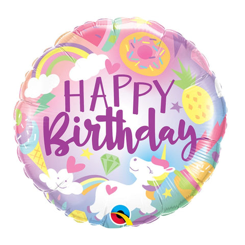Buy Balloons Happy Birthday Fantastical Foil Balloon, 18 Inches sold at Balloon Expert