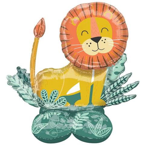 Buy Balloons Safari Animal Lion Airloonz Standing Foil Air-Filled Balloon sold at Balloon Expert