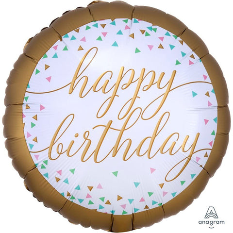 Buy Balloons Happy Birthday Pastel Foil Balloon, 18 inches sold at Balloon Expert