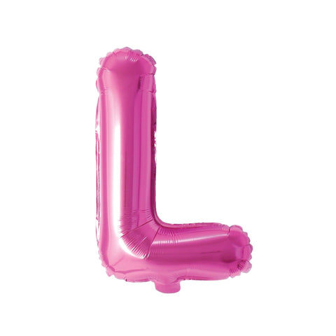 Buy Balloons Pink Letter L Foil Balloon, 16 Inches sold at Balloon Expert