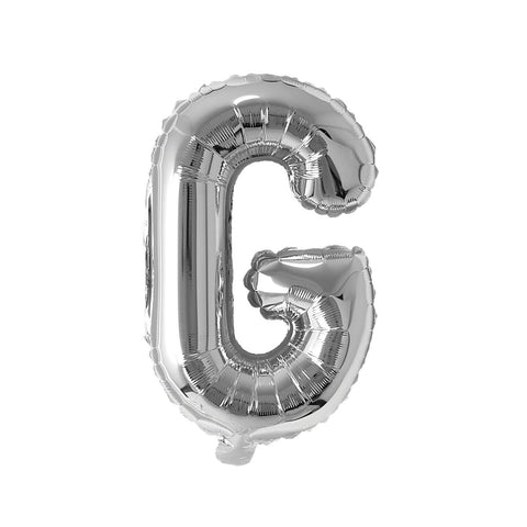 Buy Balloons Silver Letter G Foil Balloon, 16 Inches sold at Balloon Expert