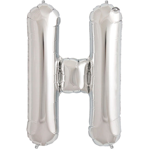 Buy Balloons Silver Letter H Foil Balloon, 16 Inches sold at Balloon Expert