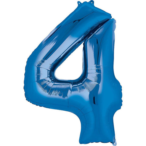 Blue Number Balloon, 34 Inches