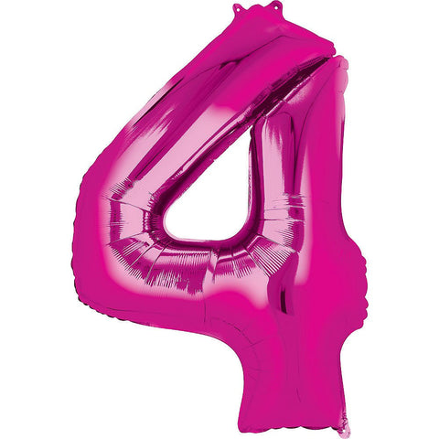 Ballon chiffre rose, 34 pouces