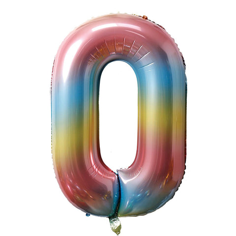 Jelly Ombre Number Balloon, 34 Inches