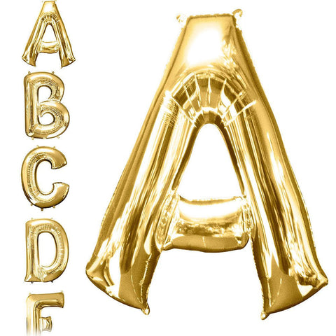 34in Gold Letter Balloon