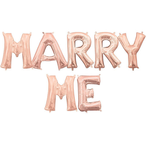 Marry Me Balloon Letters