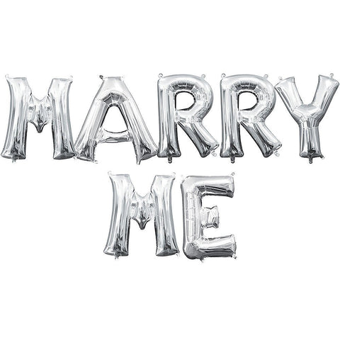 Marry Me Balloon Letters