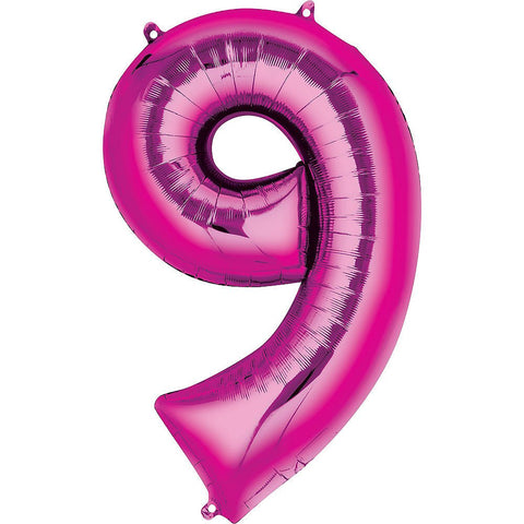Ballon chiffre rose, 34 pouces