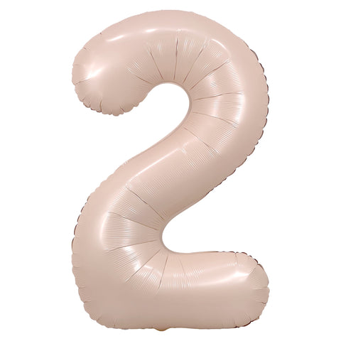 Ballon chiffre Blush, 34 pouces