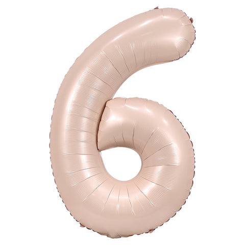 Ballon chiffre Blush, 34 pouces
