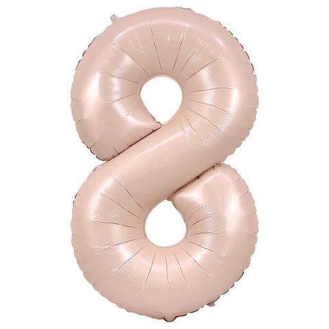Ballon chiffre Blush, 34 pouces