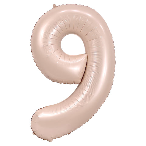 Ballon chiffre Blush, 34 pouces