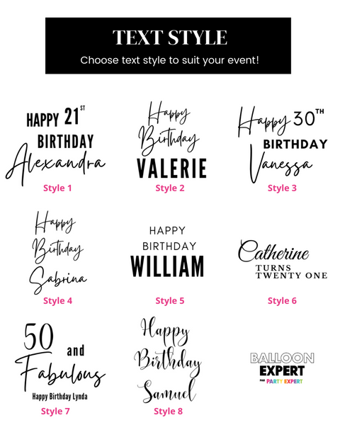 Personalized Jumbo Balloon With 16 Number - Rose Gold Chrome White