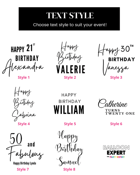 Pink And Blush - Personalized Jumbo Balloon Bouquet