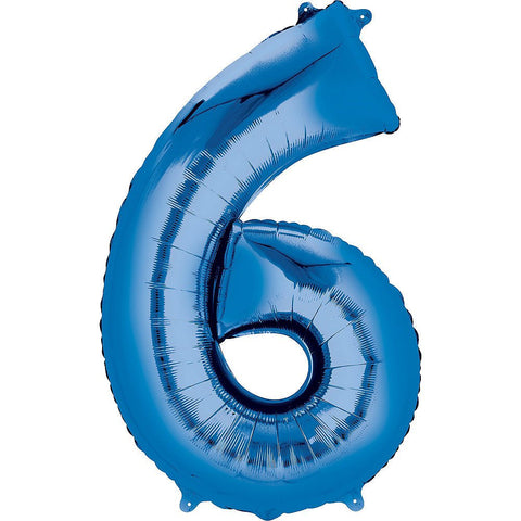 Blue Number Balloon, 34 Inches