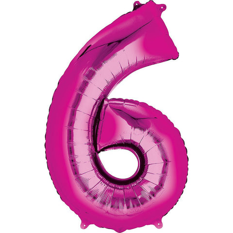 Ballon chiffre rose, 34 pouces