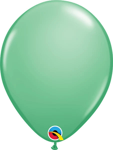 12" Wintergreen BalloonHelium Inflated from Balloon Expert